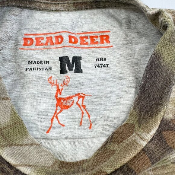 Dead Deer Camo T Shirt Size M Short Sleeve Crew Neck - Picture 4 of 9